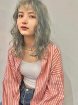 ヴヴ(Bub)&nbsp;hightone color/くすみグリーン 透け感カラー