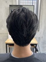 フイ 代々木(Hui)&nbsp;メンズ/アップバング/ツーブロックマッシュ/束感ショート/波巻き