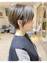 ネオリーブ モカ 川崎チネチッタ店(Neolive mocca) 20代30代40代50代大人ショートボブ　前下がり　ショコラアッシュ