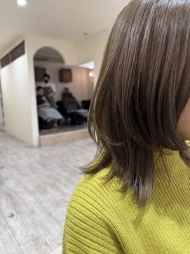 ラボヌールヘアーノーブル 新越谷店(La Bonheur hair noble) ミディアムウルフ/極上髪質改善