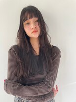 ヘアサロン ガリカ 表参道(hair salon Gallica)&nbsp;【SAKI】ナチュラルブラウン/ロングレイヤー/顔周りレイヤー