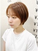【morio札幌】札幌ショート　大人かわいい丸みショートボブ