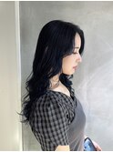 色落ちはグレージュ!上品なブルーブラック