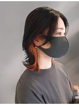 シラソル 八王子北口(Gilasol) インナーカラーオレンジウルフ