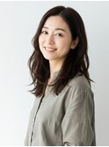 大人女性に似合うミディアム/ナチュラルスタイル/デジタルパーマ