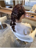 ツイン編み下ろし
