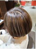 【白髪ぼかしナチュラルブラウン】白髪活かしたやり過ぎない髪色