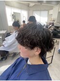 メンズマッシュ×波巻きパーマ