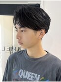 三重桑名ニュアンスパーマフェザーパーマ緩めセンターパートヘア