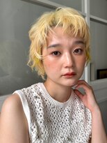 ロンド ボーイ 表参道(Lond BOY)&nbsp;ミニウルフレイヤーカット顔周り前髪韓国ショートボブ
