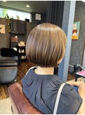 ボブ/ショート/ベージュ/30代/40代/50代/大人女性