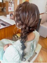 エクステンション クーチャー(Extention Cu'cha)&nbsp;結婚式お呼ばれ　サイド編みおろし