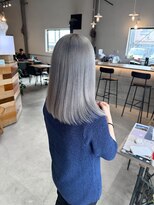 ベルポール(Bell port)&nbsp;着物ヘア/大人ガーリー/ダークアッシュ/似合わせカット/芦屋駅