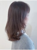 大人のやわらかセミディ☆大人ヘア/デジタルパーマ/白髪ぼかし