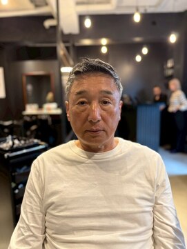 ザ マン ニューヨーク 神谷町店(THE MAN NewYork) 大人外国人風メンズイケオジベリーショートフェード：安良城瑠夏
