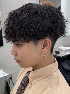 ノードオム 栄(NODE HOMME) 波巻きスパイラルツイストスパイラルパーママッシュメンズヘア
