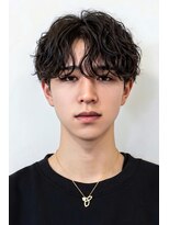 ラスト(LUAST) 波巻きスパイラルフェザーパーマフェザーショートセンターパート