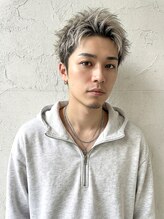 if men's salon 柏 メンズカット&メンズパーマ【9月1日NEWOPEN(予定)】 メンズハイトーン・アップバングショート