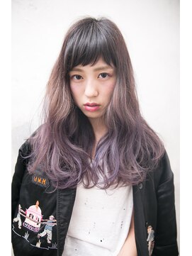 カムジーヘッド(COMEGHEAD) オン眉×ラベンダーアッシュ【熊本/南区/平成/平成駅】