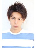 ツーブロックサイドパート刈り上げショート☆1分スタイリング