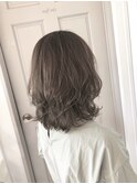外ハネMIX巻き　キャラメルベージュ　スタイリスト西田大樹