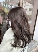 透明感ショコラグレーカラー