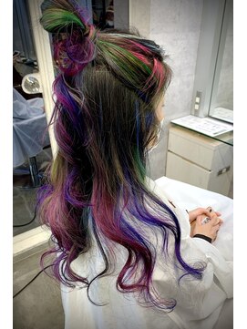 キャラ シャローネ 池袋(Chara Chalone) 資生堂カラーミューズを使ったスタイル/ロングハイライト