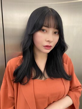 ロンドアヴァントゥス 池袋(Lond aventus) 小顔になる韓国レイヤーくびれヘア、ショコラベージュ