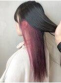 インナーカラーピンクバイオレット