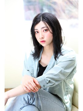 アエレ(Aere) 【Aere池袋】セミロング×黒髪×外はね☆小林正重