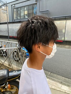 クオル 立川(QOL) ビジネスショートツイストスパイラルパーマツーブロック刈り上げ