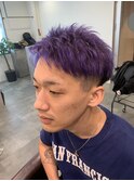 色落ちも楽しみなパープルカラー！