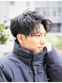 波巻きスパイラル2way刈り上げアップバングショート