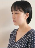 黒髪ショートボブ！耳かけでスッキリ見え！！