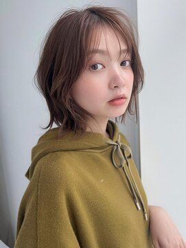アグ ヘアー クロマ 黒崎店(Agu hair chroma) 《Agu hair》シルキーベージュ×レイヤーボブ