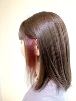 アズール 草加(azule)&nbsp;イヤリングカラー　ベリーピンク×スモーキーベージュ