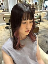 ナルヘアー 越谷(Nalu hair) ベイビーピンク/イヤリングカラー