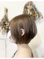 ランプ ヘアー(lamp hair)&nbsp;ショートボブ×ミルクティーベージュ/lamp 清水