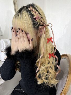 ヘアセット専門店 ナゴミ 渋谷店(nagomi) リボン編み込みアレンジ