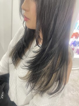 ウィズ(WITH) 顔まわりレイヤー x インナーカラー