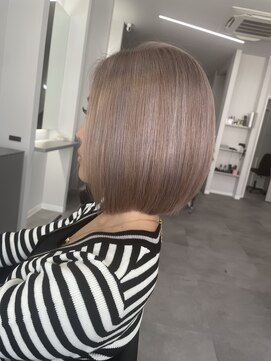 ナンバー 竪町(number+) 20代30代大人可愛い髪質改善カラー×ハイトーンストレート