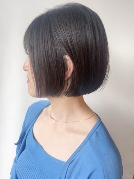 モリオフロムロンドン 原宿本店(morio from London) 【morio原宿】ボブカット 耳かけ黒髪