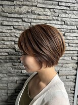 ハイバレーヘアーメゾン(HIGH VALLEY HAIRMAISON)&nbsp;ハンサムショートベージュカラー岡山南中央町