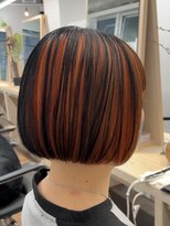 サロンドジョー(salon de joe) ケアブリーチダブルカラーインナーカラーショートボブレイヤー