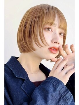 ガーデン 銀座(GARDEN) ミニボブ/顔まわりレイヤー/似合わせカット/ベージュ/銀座