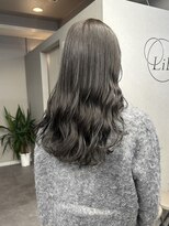 リブロ(LiBro) 20代30代フェミニンロングメルティカラー大人ガーリーグレージュ