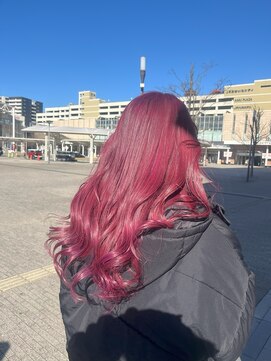 コワファースト 大分(COIFF1RST) ブリーチあり！ピンクパープルカラー