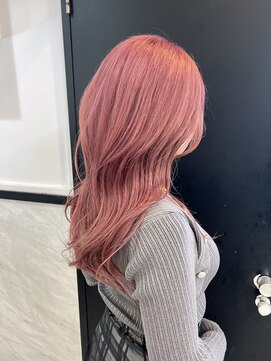 アルーシェウィズスカイ 原宿(Alushe with Sky) ピンクカラー/チェリーブラウン/ダブルカラー/ケアブリーチ
