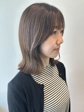 外ハネ/サイドバング/透明感カラー/夏カラー/20代30代40代