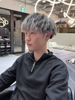 髪屋 紬 メンズ/メンズパーマ/メンズカット/ホワイトメッシュ
